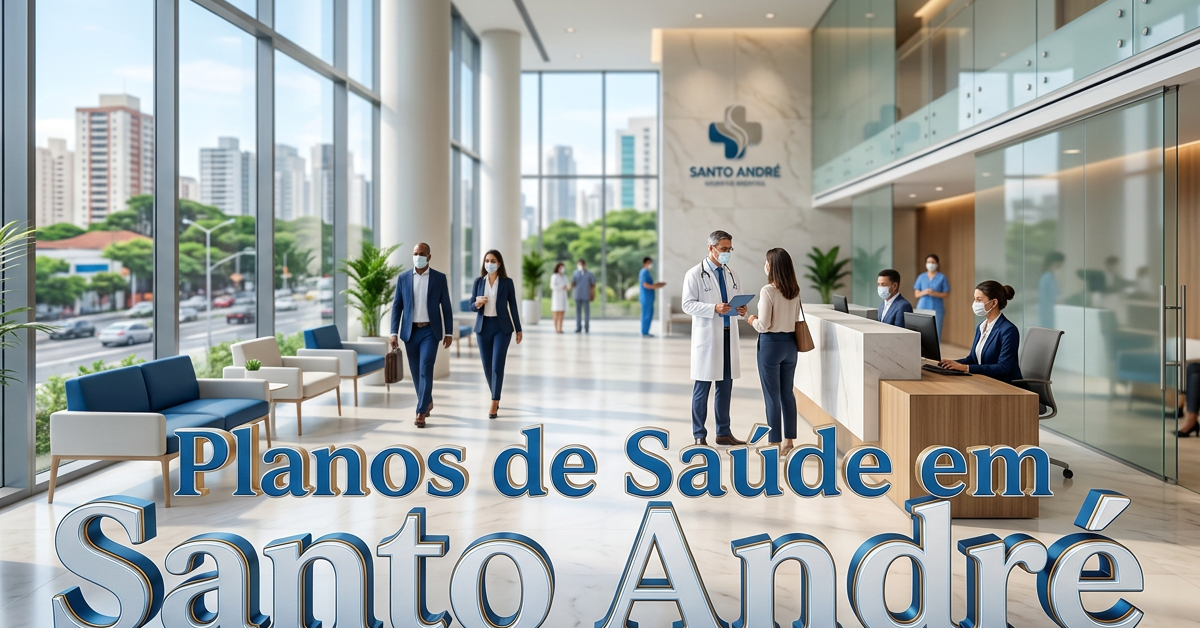 Planos de Saúde em Santo André - Imagem de destaque premium com ambiente médico moderno